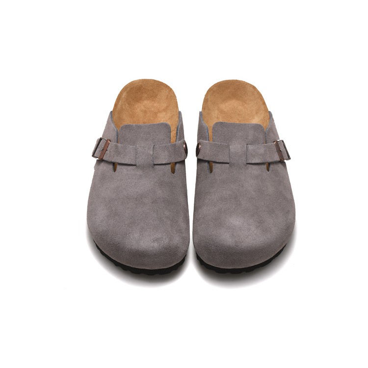 grey suede birkenstocks