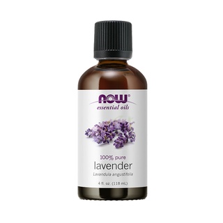 NOW Essential Oils, Lavender Oil, Soothing Aromatherapy Scent, Steam Distilled, 100% Pure, Vegan, (118 ml) #0