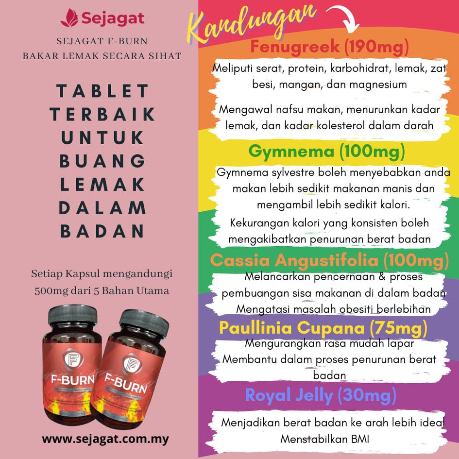 Vitamin Bakar Lemak F Burn Shopee Singapore