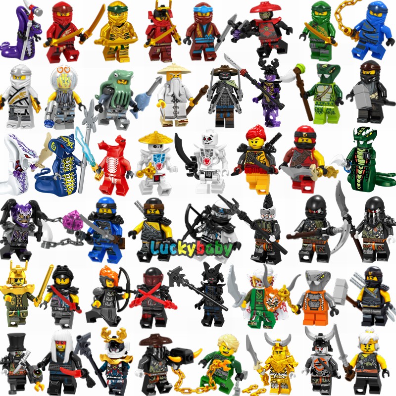 Ninjago Minifigures Set Ninja Movie Jay Zane Kai Lloyd Nya Cole ...