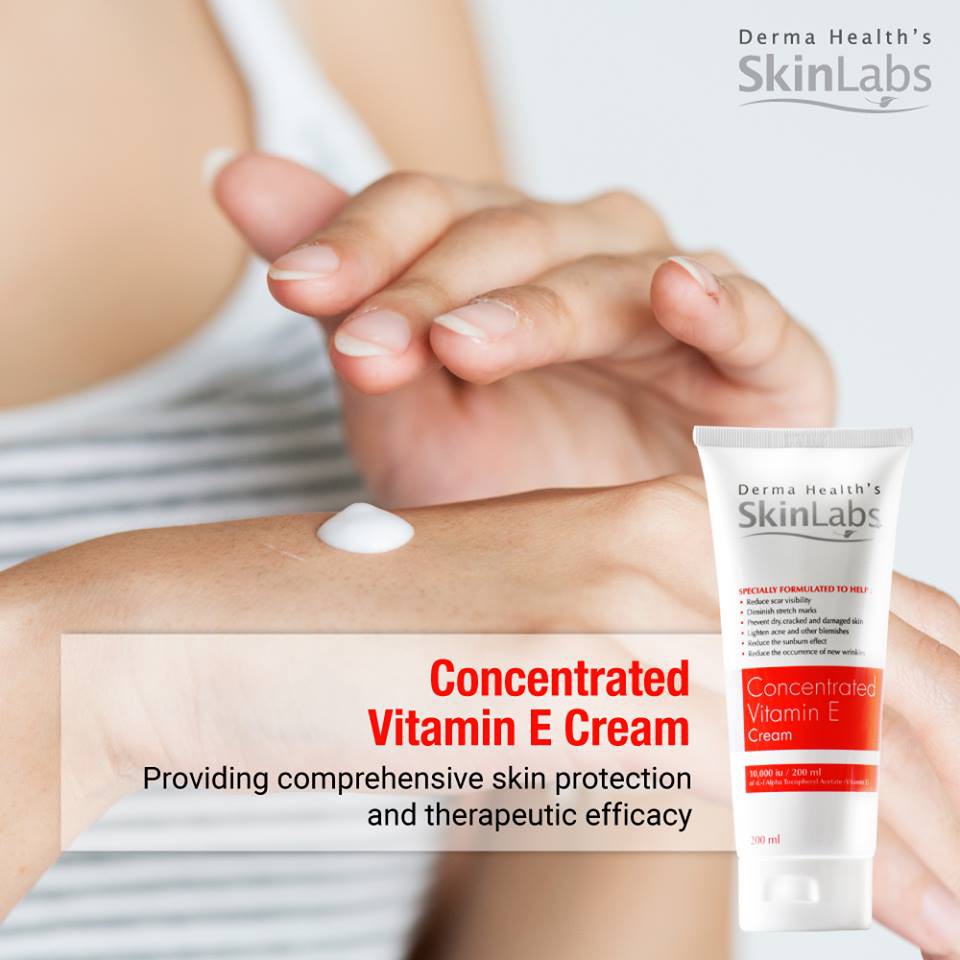 Scar Softening Vitamin E Moisturizer Australia Skinlabs Concentrated Vitamin E Cream 200ml Shopee Singapore