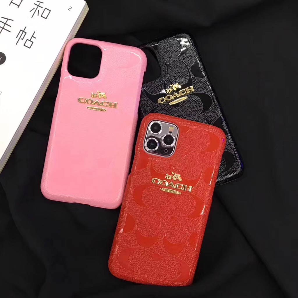 Coach Embossed Iphone11 Pro Max Xs Xr I6p I7p I8 Phone Shell Shopee Singapore