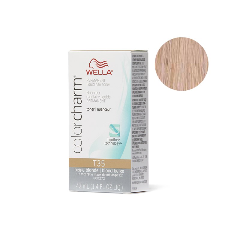 Wella Color Charm Toners T35 Blonde Beige Shopee Singapore