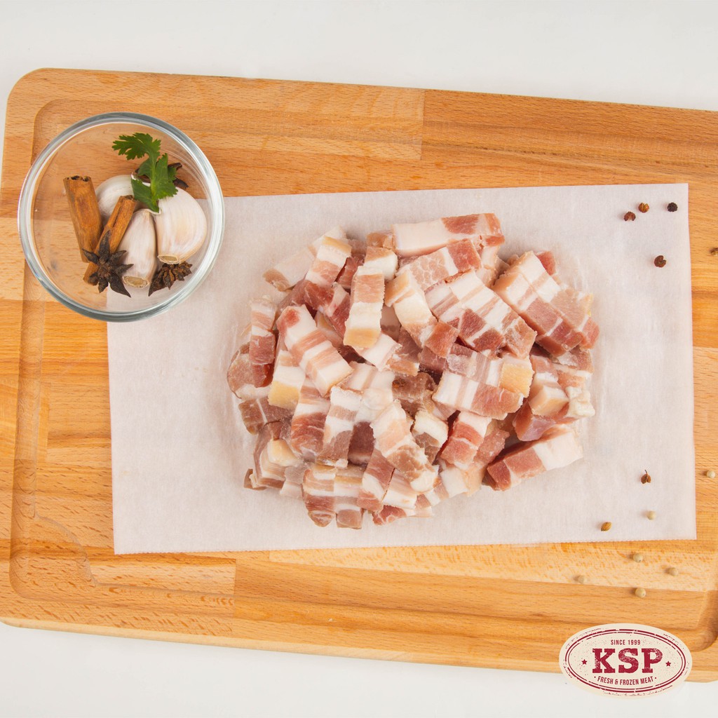 Ksp Frozen Pork Belly Cubes Shopee Singapore