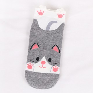 Image of thu nhỏ Spring and autumn socks new women's socks cartoon cute socks cotton boat socks #6