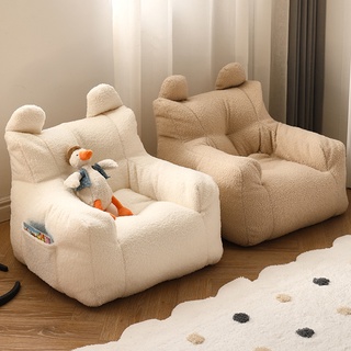 Lazy Sofa Kids Soft Couch Storage Pockets Design Home Decor