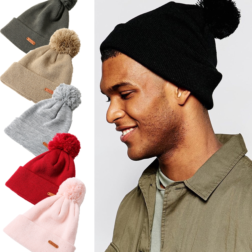 mens oversized bobble hat