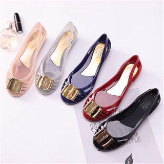Image of [Shop Malaysia] (24hours delivery) bts jelly shoes women flat wedges