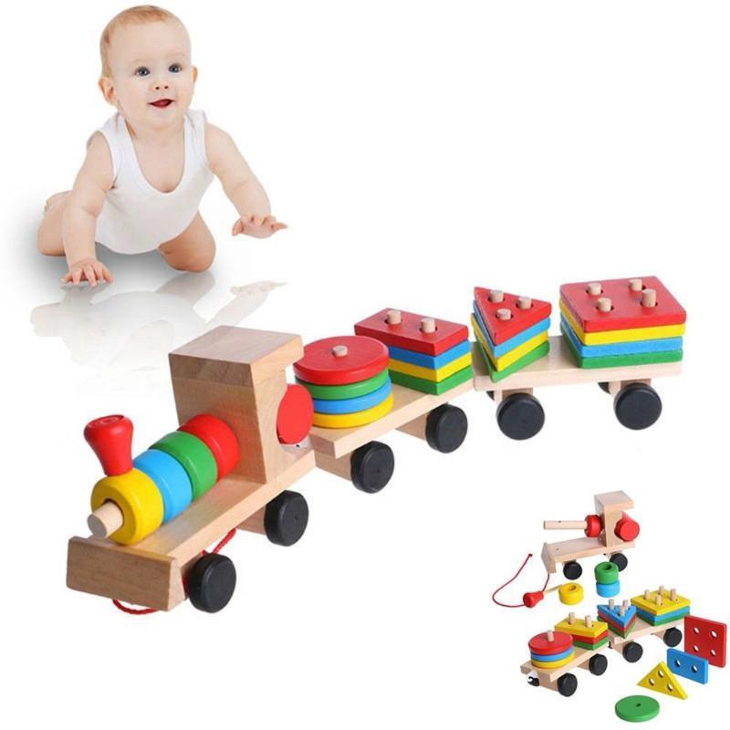 wooden toy trains for toddlers