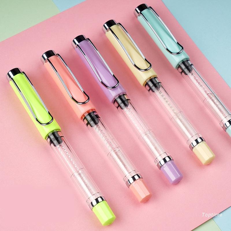 Top Portable Calligraphy Brush Pen Refillable PistonFilled Ink Sac