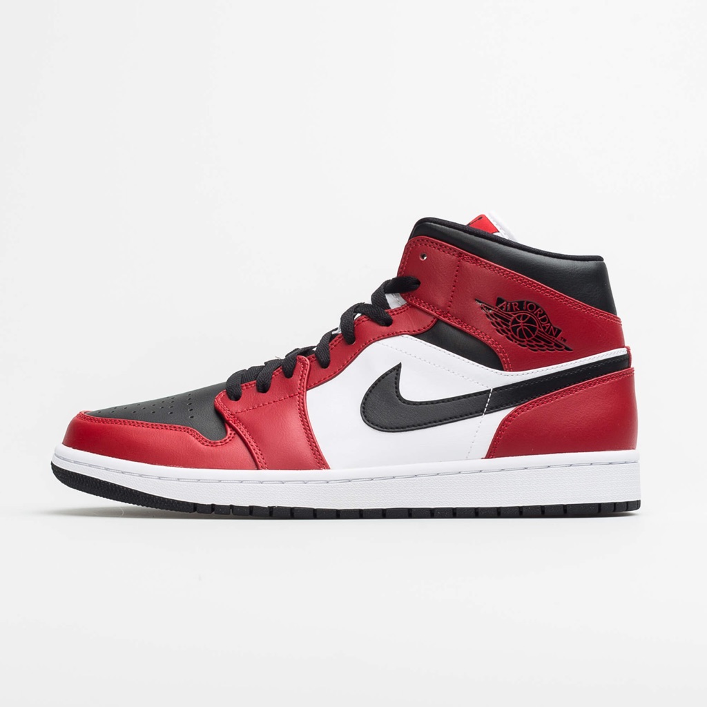 Air Jordan 1 Mid Chicago Black Toe 