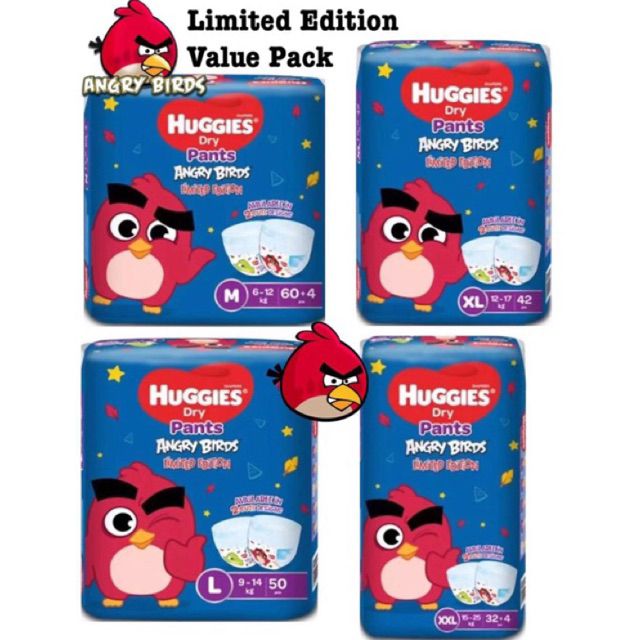 huggies dry pants angry birds