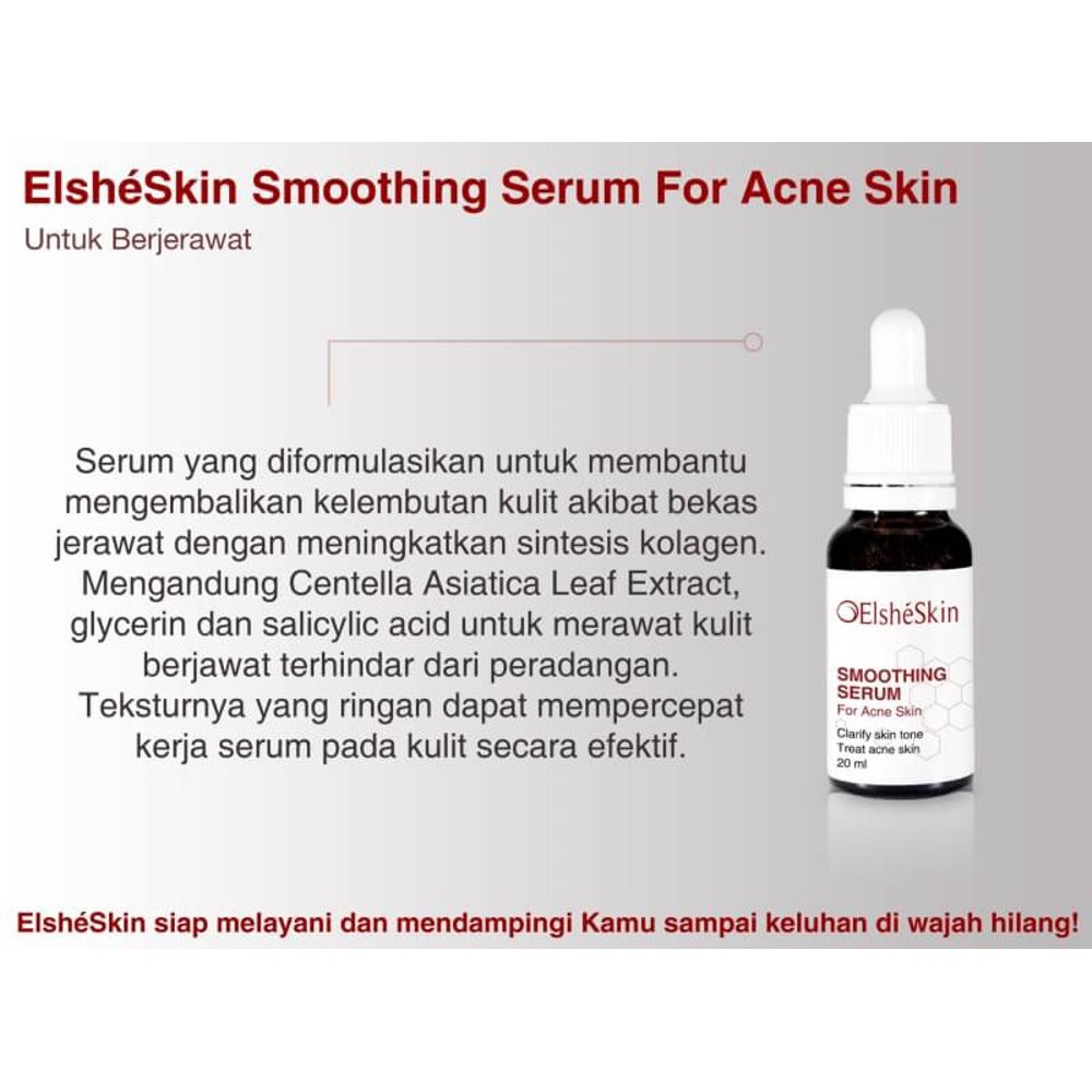 Elsheskin Smoothing Serum For Acne Skin Elshe Skin Smoothing Serum For Acne Skin Shopee Singapore