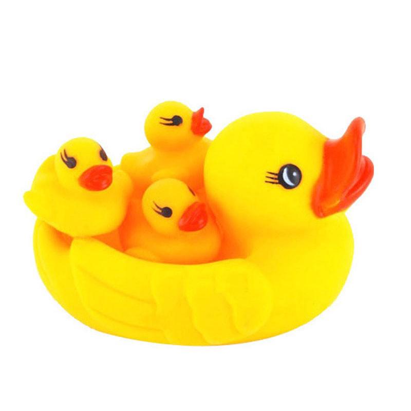 Set Mainan Bebek Kuning Berkualitas Tinggi Pinch Duck &amp; Bath Duck