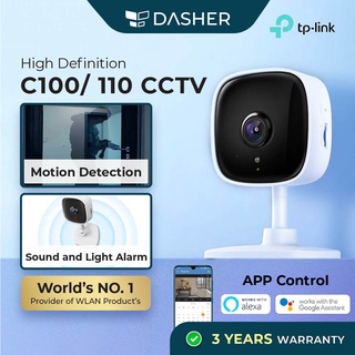[3 YEAR WARRANTY] TP-Link Tapo C100/ C110 IP CCTV Surveillance Camera 1080P HD Wireless WiFi Home Security Night Vision