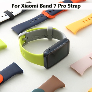 CONTRAST COLOR Silicone Strap for Xiaomi Band 7 Pro Wristband Replacement Band for Xiaomi Band 7Pro Bracelet Accessories