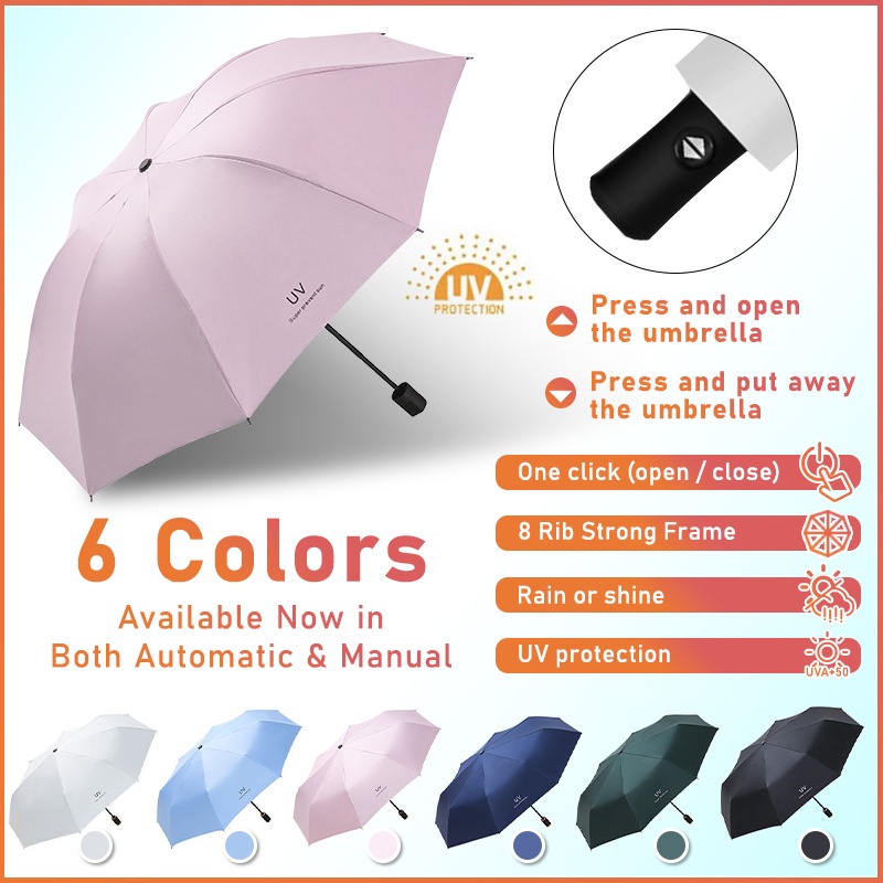 Portable Windproof Compact Travel Umbrella Fully Automatic Small Canopy With Black Glue Coating