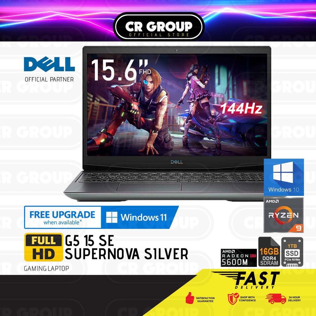 Same Day Delivery Dell G5 15 Se 15 6 Fhd 144hz Gaming Laptop Ryzen 9 4900h 16gb Ram 1tb Amd Radeon Rx 5600m Shopee Singapore