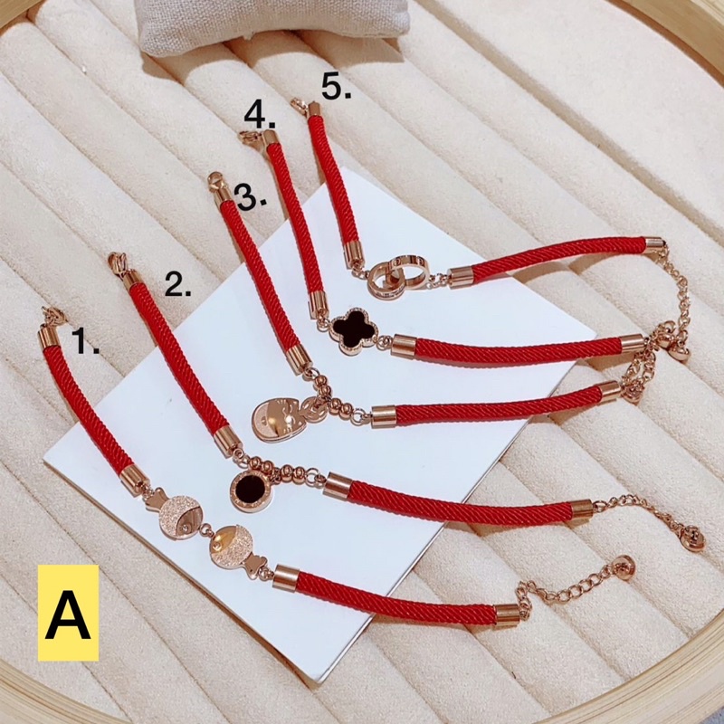 Red Rope Fashion Titanium Bracelet Chinese New Year Bracelet Shopee Singapore