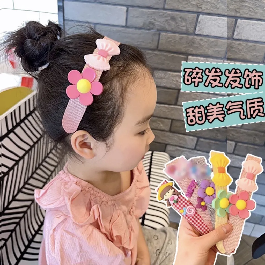 Alea Children's Velcro Felt Girls Baby Cute Flower Tidy-Up Broken Hair  Bangs Stickers Accessories Z4508 | Shopee Singapore