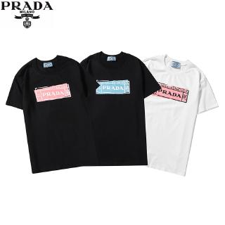 White Prada Milano Logo Tee Roblox