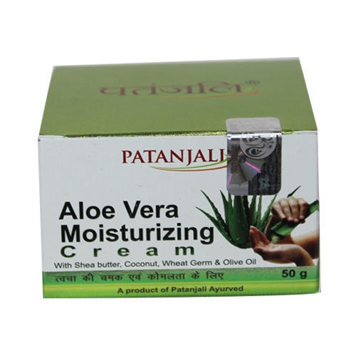 Patanjali Aloevera Moisturizing Cream, 50g With Shea Butter, Coconut