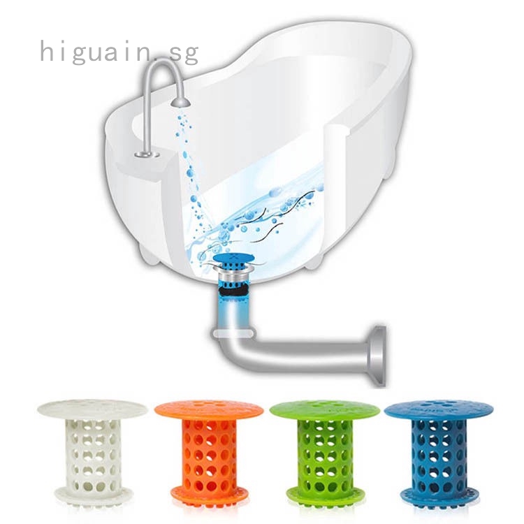 1 Silicone Floor Drain Bathtub Pool Anti Blocker Hair Cleaning