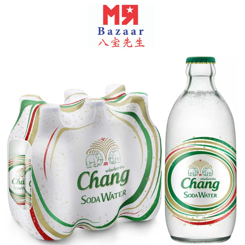 Chang Soda Water 325ml X 24 Glass Bottles Shopee Singapore