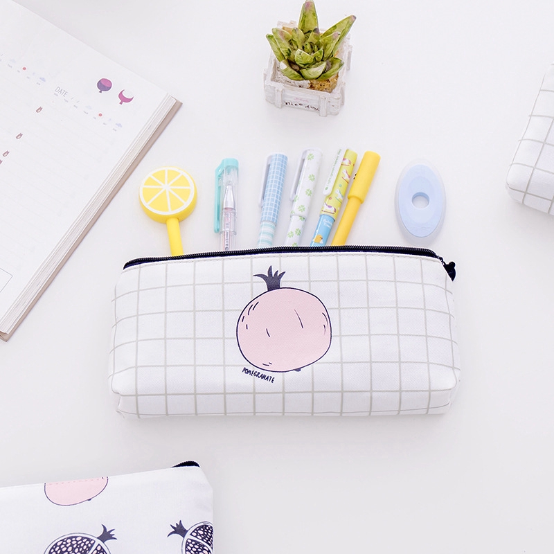 Ready Stock Large Capacity Zipper Pencil Case Student Stationery Pencil Case Shopee Singapore