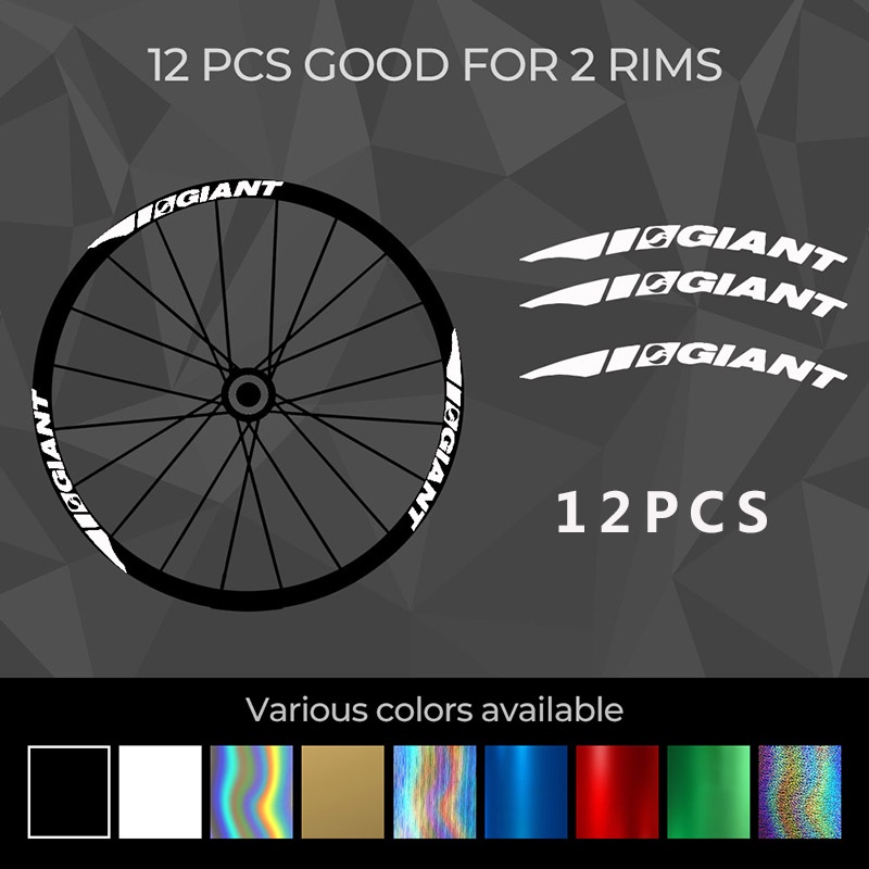 Giant Bike Rim Decals Suitable for mountain bike and road bike vinyl
