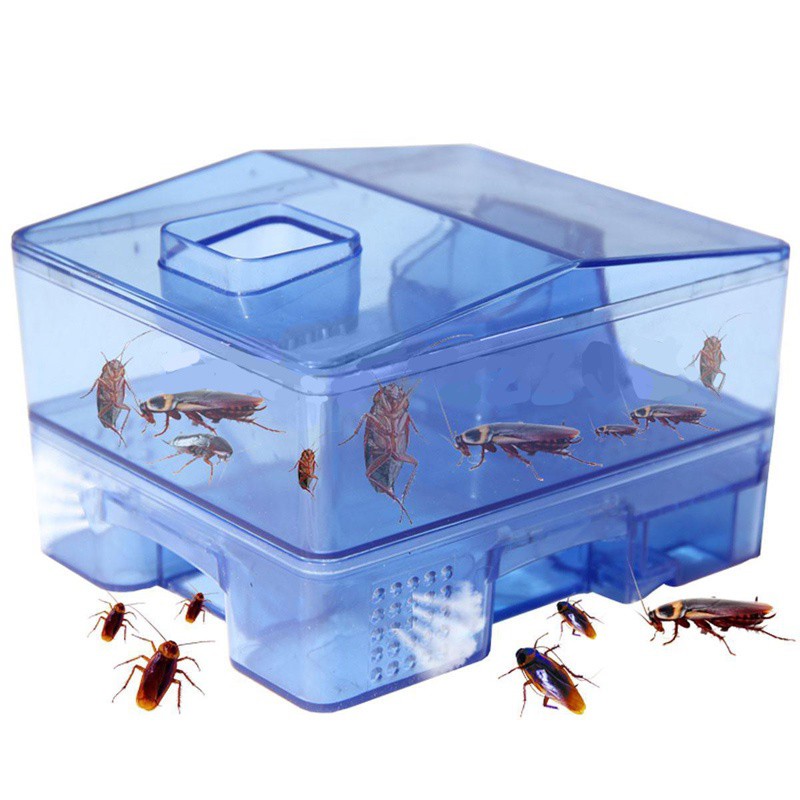 Reuseable Cockroach Trap Box! 3 Doors, Free Bait. Roach Killing Bait