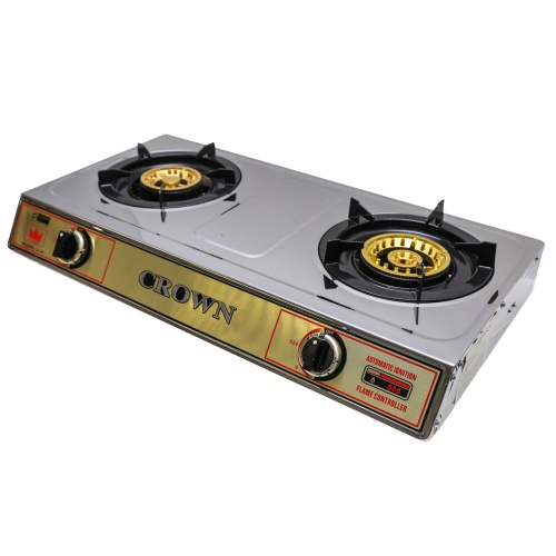 CROWN Double Burner Table Top Gas Stove 318 (FSD) (LPG/PUB) Shopee