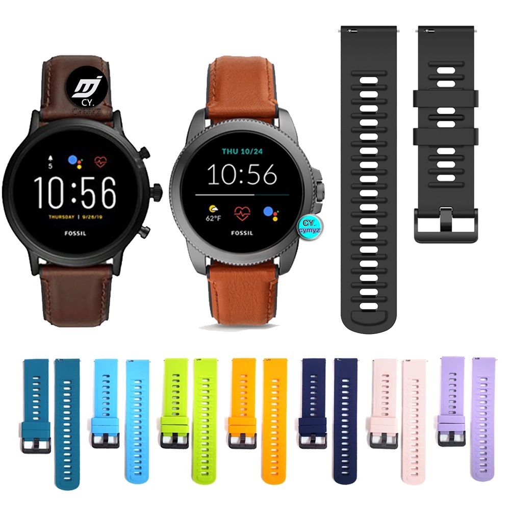 Silicone Armband Für Fossil Smartwatch | Carlyle HR & Gen 5 Kompatibel | 130-210mm