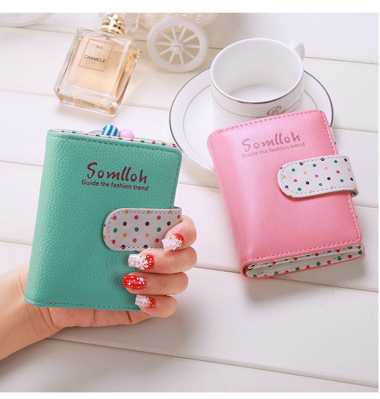 Women Short Wallet Korean Clutch Pouch Bag Fold over ...