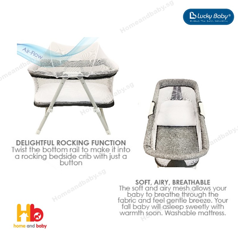 rocking bedside crib