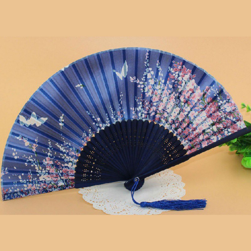 silk folding hand fans