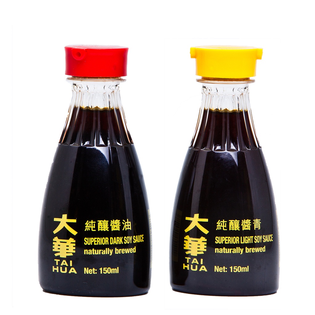 Tai Hua Dark & Light Soy Sauce 150ml x2 with Dispenser Shopee Singapore