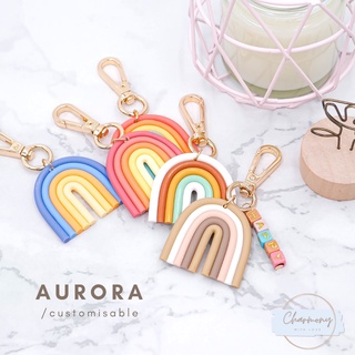 Image of [SG] 🌈 Aurora Rainbow Bag Charm Customised Bag Charms & Key Chains. Personalised Christmas Valentine Birthday Gift