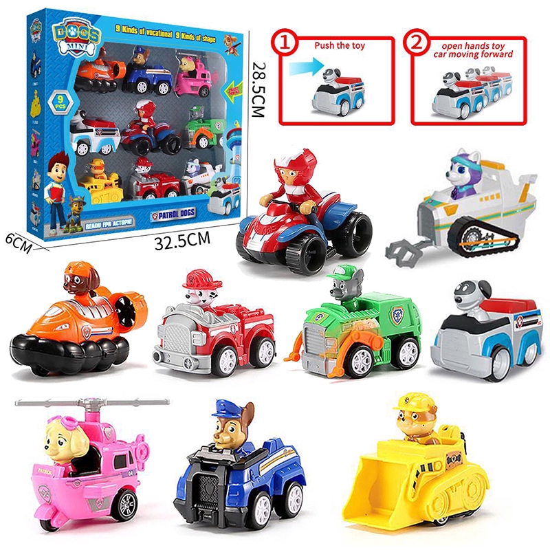 paw patrol car set