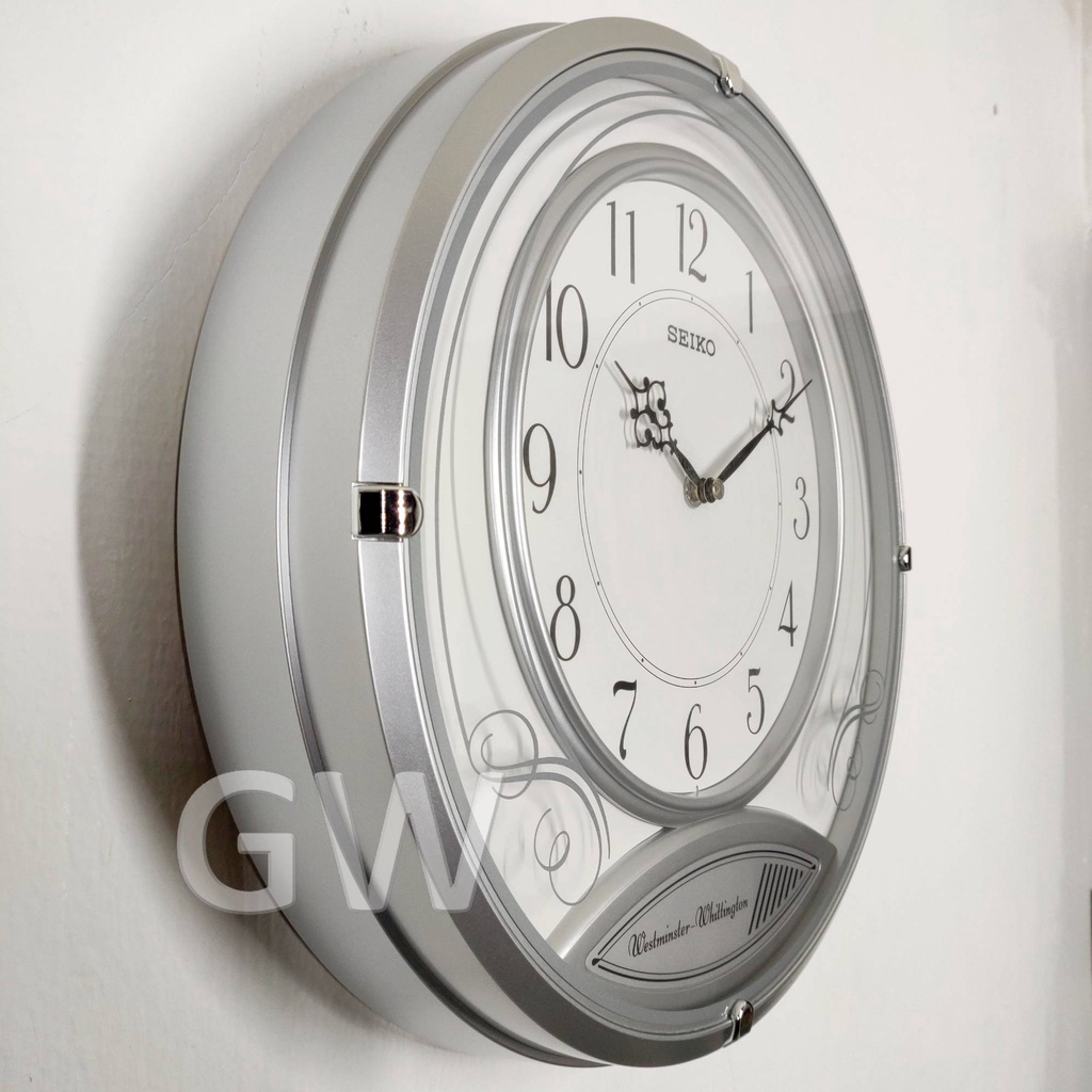 Seiko Dual Chime Analog Wall Clock QXD213 (QXD213G, QXD213S) [Wall Clock  Reads] | Shopee Singapore