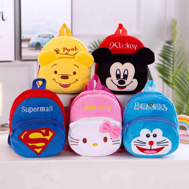 Cartoon Bag Plush Toys Children Kindergarten School Backpack