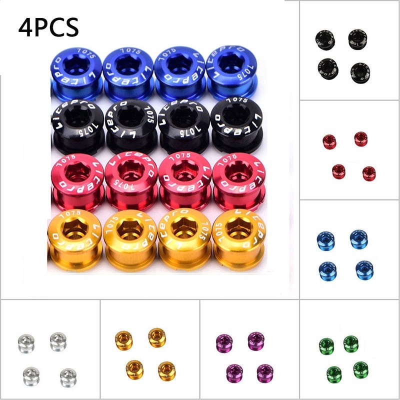 Aluminum Bicycle Bike Single Speed Chainring Chainwheel Screw Bolt