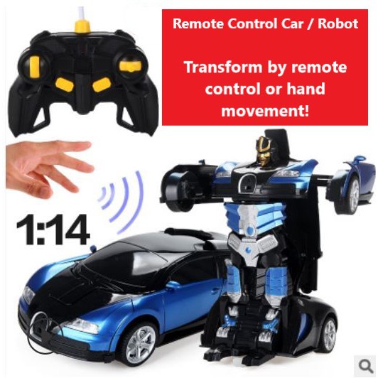 Remote control robot & car / Transformer / hand sensor robot (114