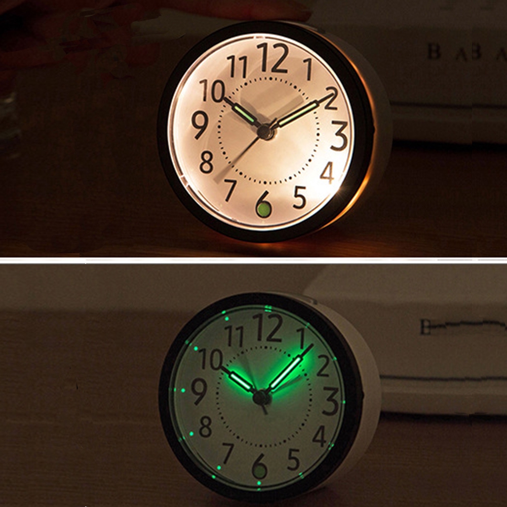 Snooze Nightlight Design Bedroom Durable Non Ticking Luminous Battery