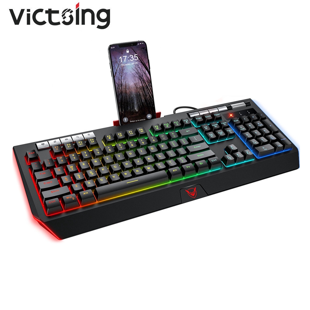 VicTsing RGB Gaming Keyboard Customizable LED Backlit Wired USB