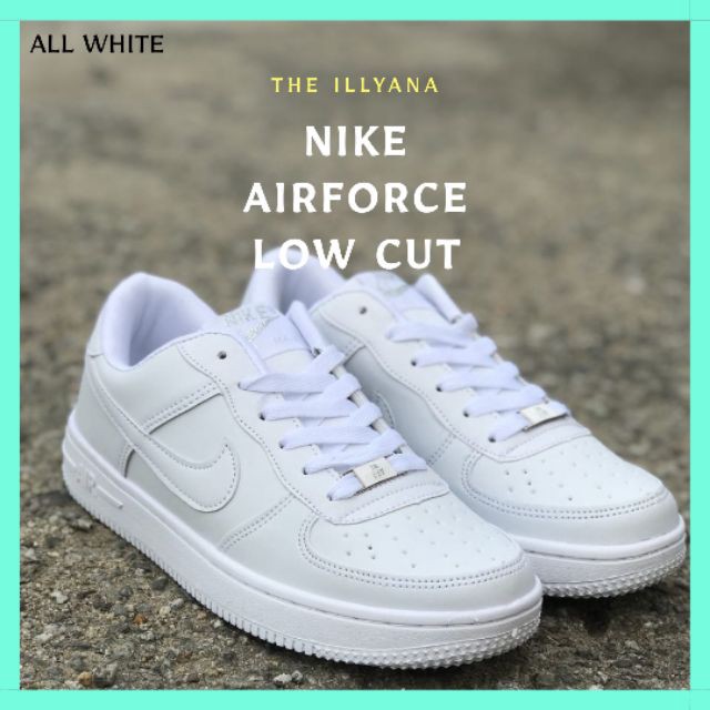 nike air force low cut white