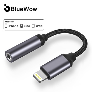 BlueWow 09UL Lightning to 3.5 mm Jack AUX Telephone Cable for I--phone 13 pro max 3.5 mm Lightning Headphones Audio Adapter
