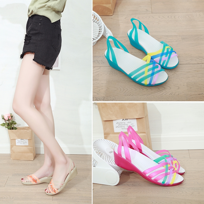 jelly shoes heels