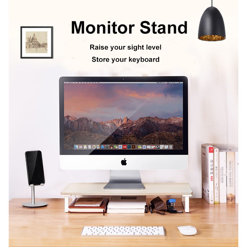 ✿Xgear SAIJI D1 Latop Computer AIO Monitor iMac Stand 8cm / 13.5cm height Table Riser Organizer | Shopee Singapore