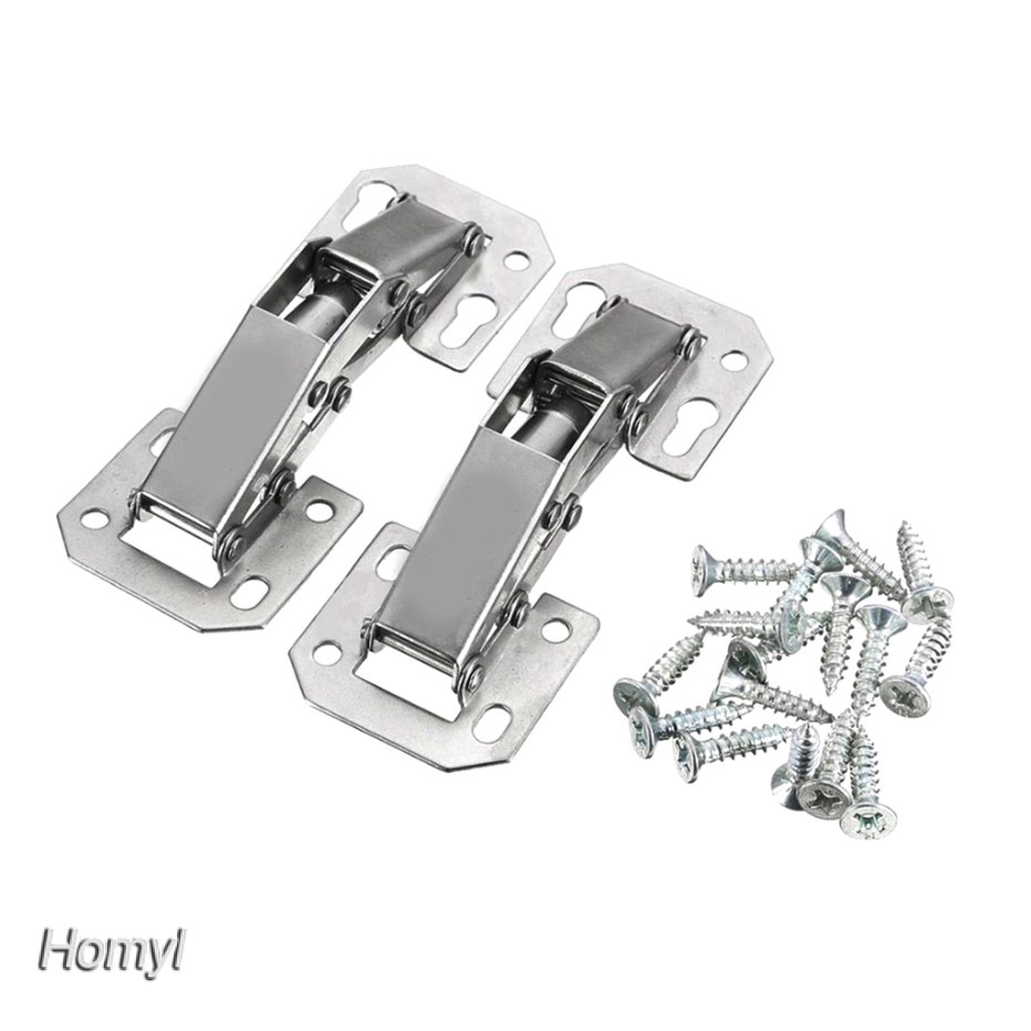 4 Soft Close Door Hinges Kitchen Cabinet Clip On Angular